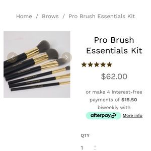 BDB Charcoal Infused Vegan Brush Set